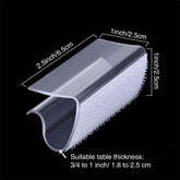 Lofaris 12 Pcs Adjustable Large Plastic Table Skirt Clips